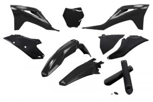 UFO plastic kit Zwart Gas Gas MC 125 2021-2023 & MC 250F/450F 2021-2023 & MC 250 2022-2023 & MC 350F 2022-2023 ( full kit )