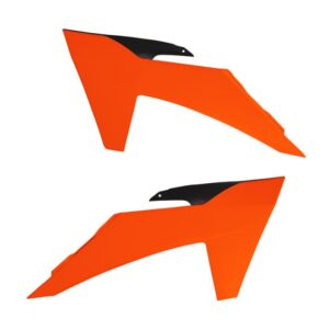 Racetech Radiator Kappen Fluor Oranje KTM SX 125/150/250/300 2023-2024 & SX-F 250/350/450 2023-2024 & EXC/EXC-F 250/300/350/450/500 2024-