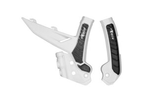 Racetech frame beschermers Wit / Zwart KTM SX 125/250/300 2023- & SX-F 250/350/450 2023- & EXC/EXC-F 150/250/300/350/450/500 2024-