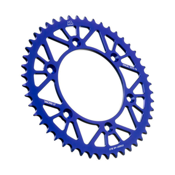 JT achtertandwiel 49 tands aluminium blauw KTM SX/SX-F/EXC/EXC-F 90- & Husqvarna TC/FC/FE/TE 125/150/250/350/450/501 14-