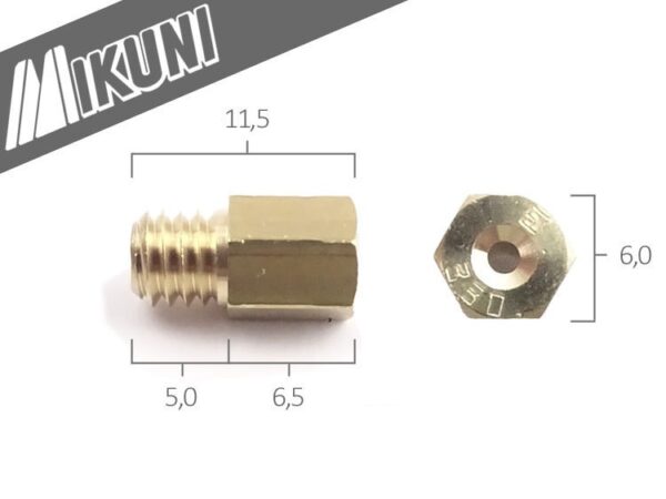 Mikuni Originele Hoofdsproeier maat 600 / Mikuni VM TM TMX carburateur