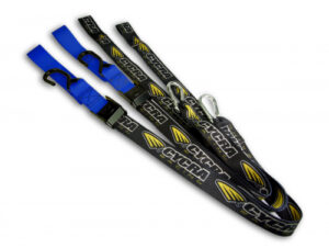 Cycra spanbanden zwart/blauw 38,1mm with loop