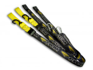Cycra spanbanden zwart/geel 38,1mm with loop