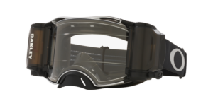 Oakley Airbrake heldere lens Gunmetal Zwart Tuff Blocks crossbril met Roll Off
