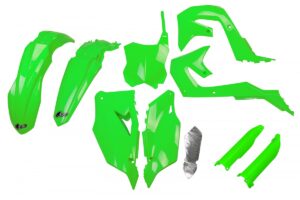 UFO plastic kit Fluor Groen Kawasaki KX 250F 2021-2024 & KX 450F 2019-2023 ( full kit )