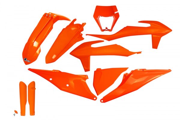 UFO plastic kit Fluor Oranje KTM EXC 250/300 2020-2023 & EXC-F 250/350/450/500 2020-2023 ( full kit )
