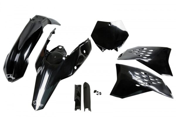 UFO plastic kit Zwart KTM SX/SX-F 125/144/250/350/450/505 07-10 ( full kit )