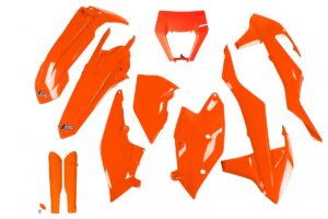 UFO plastic kit Fluor Oranje met koplamp plastic KTM EXC/EXC-F 250/300/350/450/500 17-19 ( full kit )