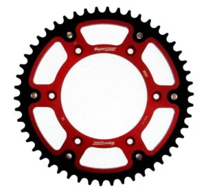 Supersprox achtertandwiel 50 tands staal/aluminium met rode binnenring Beta 2013-2024