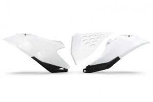 UFO Zijnummerborden + Vented Luchtfilter Kap Wit Gas Gas MC/EC/MC-F/EC-F 125-450 2021-
