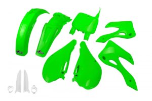 UFO plastic kit Groen Kawasaki KX 125/250 99-02 ( full kit )