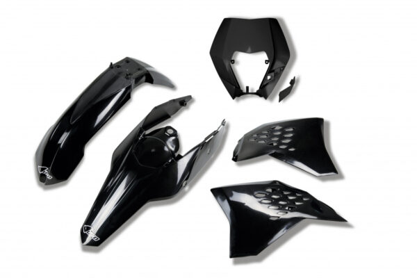 UFO plastic kit Zwart KTM EXC 250/300/350/450/500 2009-2011