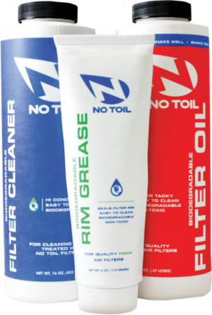 No Toil luchtfilter olie + luchtfilter cleaner + velg vet ( set van 3 )