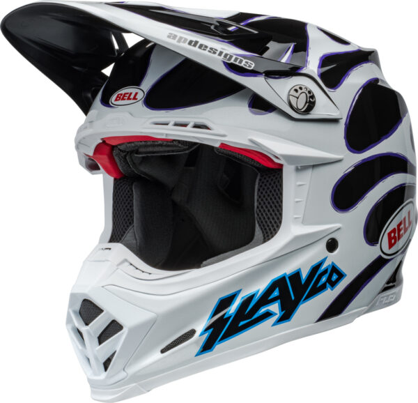 BELL Moto-9s Flex Slayco Wit / Zwart crosshelm 2024 Collectie