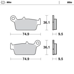 Moto Master achter remblokken Nitro 091821