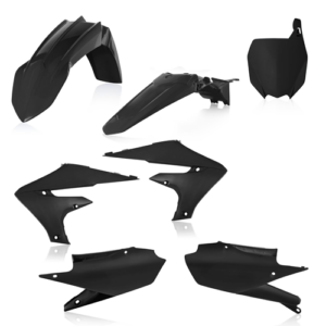 Acerbis plastic kit Zwart Yamaha YZ 250F 19-22 & YZ 450F 18-22