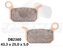 Delta Braking Voor / Achter remblokken DB2360 Type D ( 50cc )