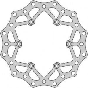 Delta Braking achter remschijf ( 220mm ) Type D KTM 89- & Husqvarna 14- & Husaberg 00-13 & Gas Gas 2021