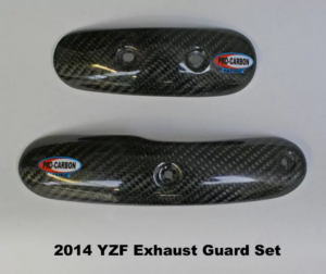 Pro Carbon uitlaatbocht bescherming Yamaha YZ 250F 2014-2018 & WR 250F 2016-2019