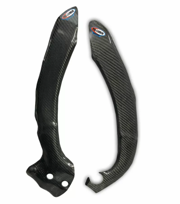 Pro Carbon framebeschermers ( lang ) Yamaha YZ 250F 2014-2015 & YZ 450F 2014-2017