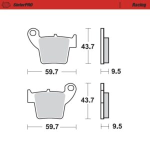 Moto Master achter remblokken Sinter Pro 094311