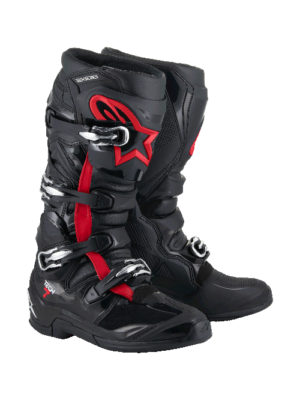 Alpinestars Tech 7 MX Laarzen Zwart/Fluor Rood