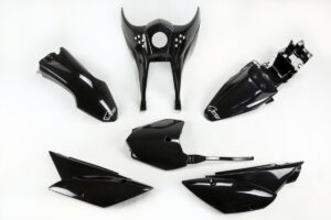 UFO plastic kit Zwart Kawasaki KLX 110 2010-