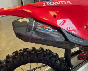 Pro Carbon Uitlaatdemper Skin Honda CRF 250R 2022-2024 & CRF 450R 2021-2024