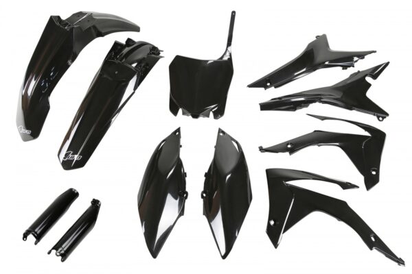 UFO plastic kit met airbox covers Zwart Honda CRF 250R 2014-2017 & CRF 450R 2013-2016 ( Full Kit )