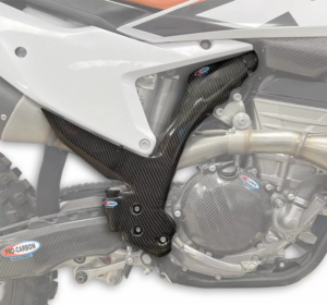 Pro Carbon framebeschermers ( lang ) KTM SX 125/250/300 2023- & SX-F 250/350/450 2023- & EXC/EXC-F 150/250/300/350/450/500 2024-