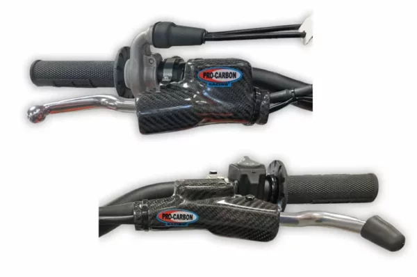 Pro Carbon koppeling en remhendel master cylinder bescherming set SX/SX-F … XC/XC-F 2014-2024 ( Brembo )