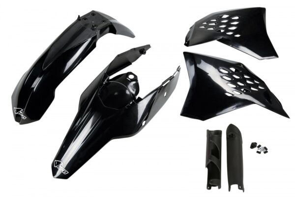 UFO plastic kit Zwart KTM EXC 250/300/350/450/500 2009-2011 (full kit) (zonder koplamp plastic)
