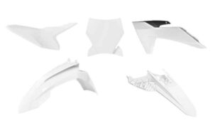 Racetech plastic kit Wit KTM SX 50 2024-