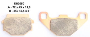 Delta Braking Voor / Achter remblokken DB2050 Type D