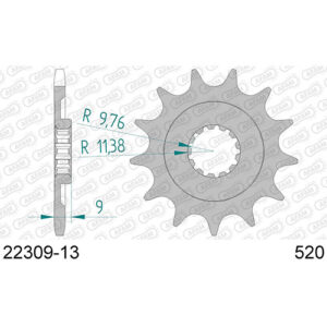 AFAM voortandwiel 13 tands Suzuki RM-Z 250 2013-2017