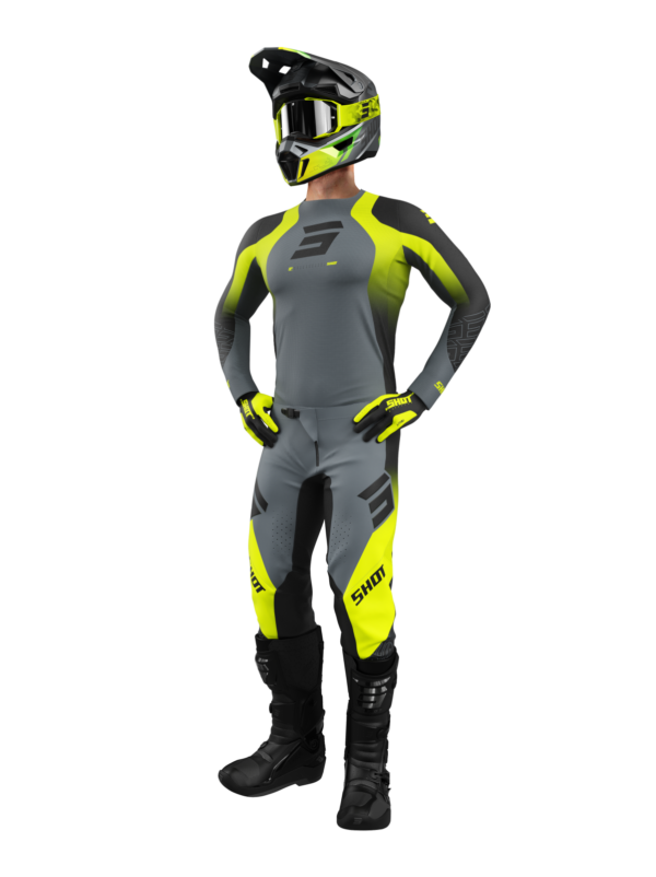 Shot MX Cross Broek Volwassen Aerolite Ultra Fluor Geel 2025 Collectie - Afbeelding 3