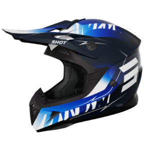 Shot MX Crosshelm Kinderen Pulse Kid X-trem Blauw 2025 Collectie