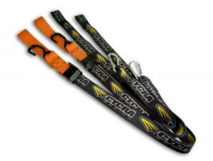 Cycra spanbanden zwart/oranje 38,1mm with loop