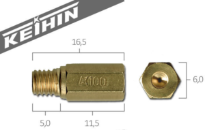 Keihin Originele hoofdsproeier voor Keihin Carburateur PWK/PWM/PE/PJ maat 170