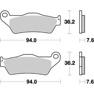 Moto Master Sintered Metal Voor remblokken Nitro KTM, Husqvarna, Gas Gas, TM