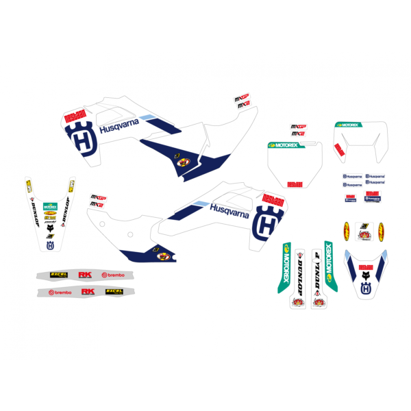 Blackbird stickerset Replica Factory MX2/MXGP Husqvarna TC/FC 125-450 2025