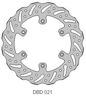 Delta Braking voor remschijf ( 250mm ) Type G Suzuki RM 125/250 88-10 & RMX 250 89-98 & Yamaha WR 125/250 01-07 & YZ 125/250 01-16 & WRF/YZF 250 01 & WRF 250 02-15 & WRF/YZF 426 01-02 & WRF/YZF 450 03-15