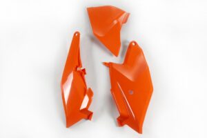 UFO zijnummerborden + Luchtfilterkap KTM Oranje KTM SX 85 2018- & Gas Gas MC 85 2021-