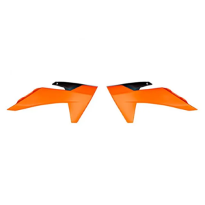 Racetech Radiator Kappen Oranje/Zwart KTM SX 50 2024-