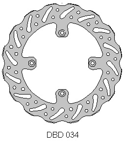 Delta Braking voor remschijf ( 218,5mm ) Type G KTM SX 85 2004-2012 & SX 105 2004-2011 & Husqvarna TC 85 2014-2015