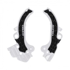 Acerbis X-Grip frame beschermers wit / zwart KTM SX 65 2024- & Husqvarna TC 65 2024- & Gas Gas MC 65 2024-