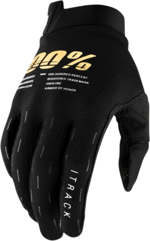 100% handschoenen Itrack Zwart Maat M