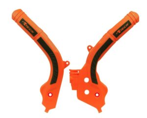 Racetech frame beschermers oranje / zwart KTM 16-18 & Husqvarna 16- & Gas Gas