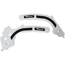 Racetech frame beschermers wit / Zwart KTM 16-18 & Husqvarna 16- & Gas Gas