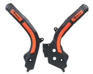 Racetech frame beschermers zwart / oranje KTM 16-18 & Husqvarna 16- & Gas Gas